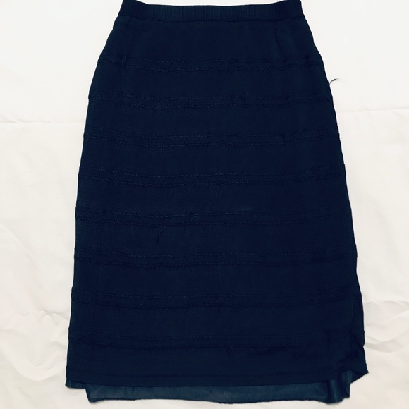 Rodier Blue Ruffled Skirt - Picture 2 of 7